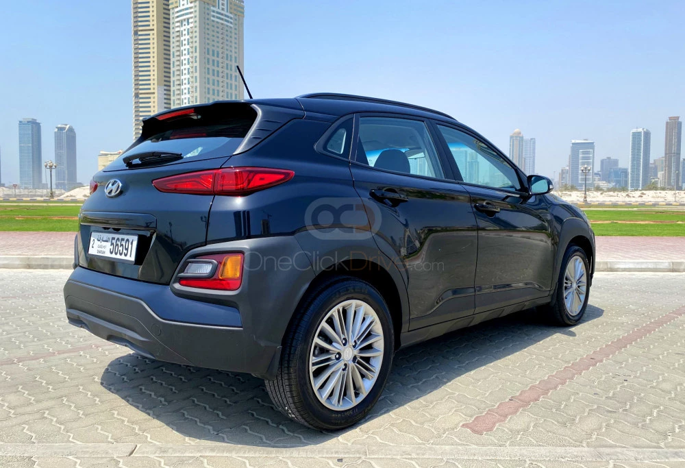 Black Hyundai Kona 2020 for rent in Dubai 7